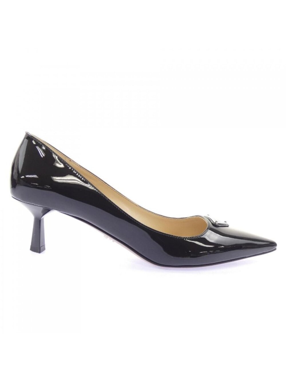 Prada Triangle Logo Pumps Heels